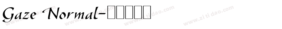 Gaze Normal字体转换